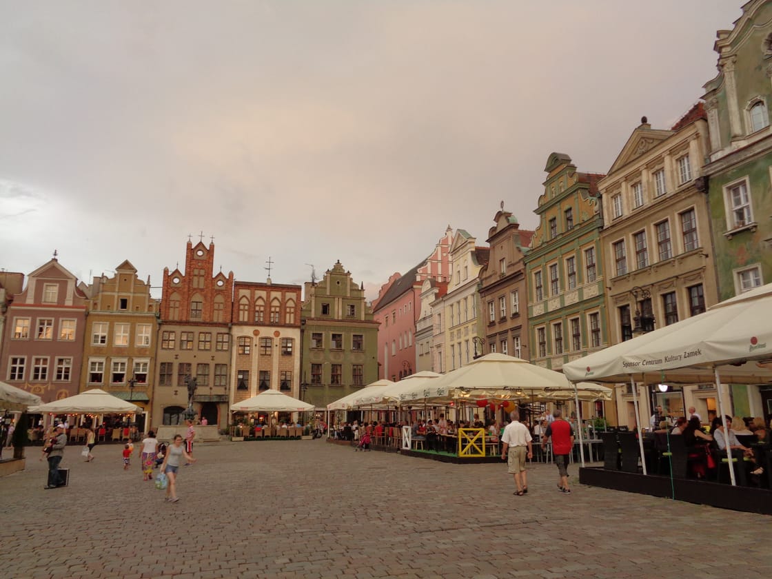 Buildings on Poznań Old Market Square